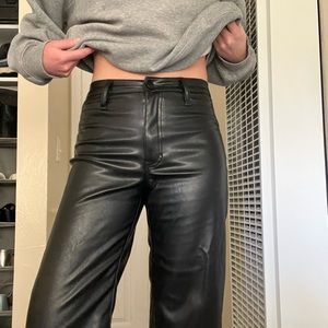 Black Leather Pants